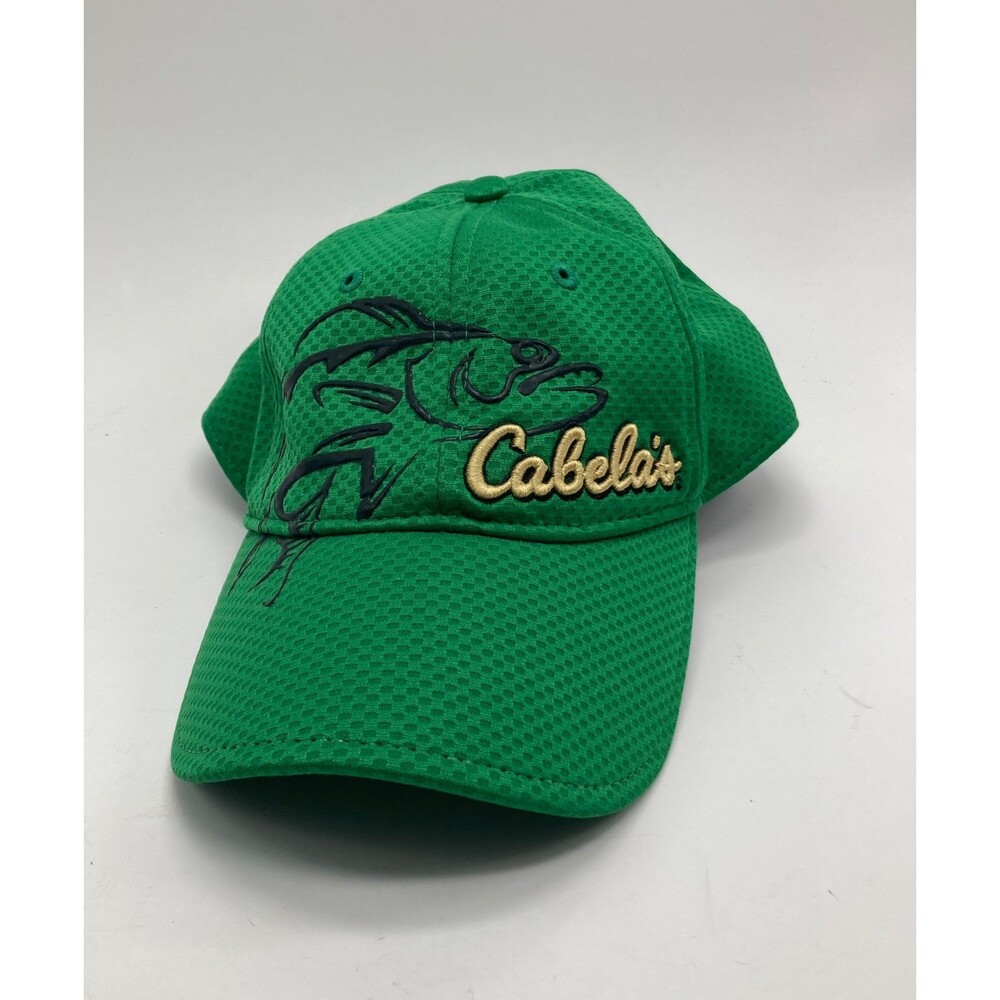 Cabela’s fish hat world’s foremost outfitter green one size fit most fitted